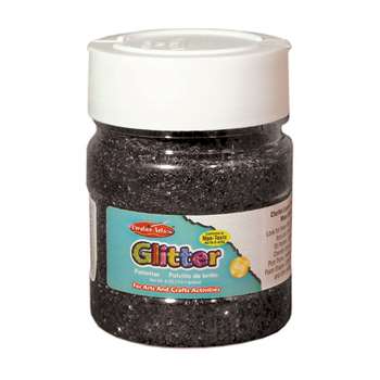 Creative Arts Glitter 4Oz Jar Black, CHL41420