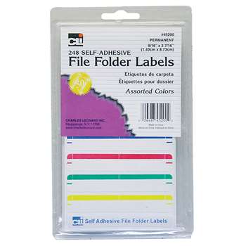 File Folder Labels Assorted, CHL45200