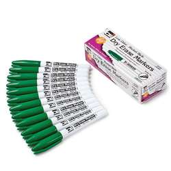 12Ct Green Bullet Tip Dry Erase Markers Pocket Sty, CHL47325