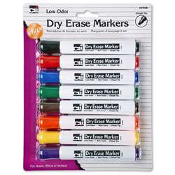 Chisel Tip Asst Barrel Style 8 Pk Dry Erase Marker, CHL47828