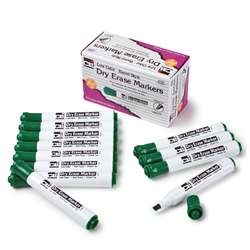 12Ct Dry Erase Markers Green Chisel, CHL47925