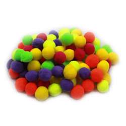 Pom Poms 1.5&quot; Hot Colors 100Ct, CHL69116