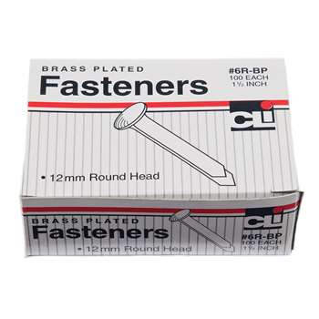 Brass Paper Fasteners 1 1/2 100/Box By Charles Leonard