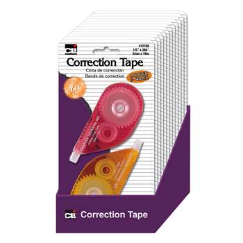 Correction Tape Asrtd Colors 12St, CHL72788ST