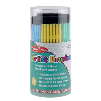 Brushes Artist Plastic Asst Clrs (144 Count), CHL73344