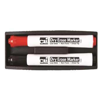 Shop Magnetic Whiteboard Eraser With Two Markers - Chl74532 By Charles Leonard