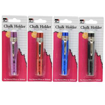 Chalk Holder Aluminum Asst Colors (6 Ea), CHL74545BN