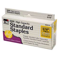 High Capacity Standard Staples 5000 Per Box By Charles Leonard