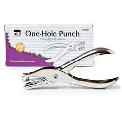 Paper Punches 1 Hole W/Metal Catch By Charles Leonard