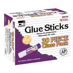 30 Pack White Glue Sticks, CHL95123