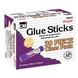 30 Pack Purple Glue Sticks, CHL95623