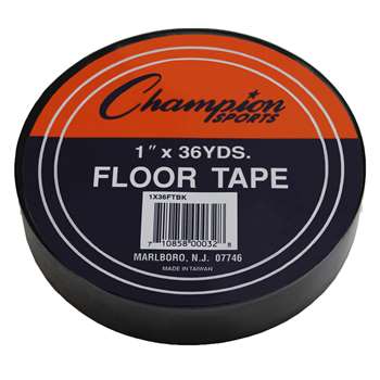 Floor Marking Tape Black By Champion Sports