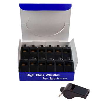 Whistles Plastic Pack Of 12 By Champion Sports