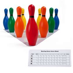 Bowling Pin Set Multi-Color, CHSBP10CLR