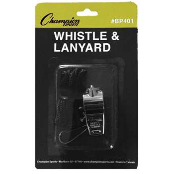 Whistle With Lanyard Pack Of 12 By Champion Sports