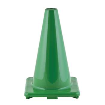 Flexible Vinyl Cone Wghtd 12&quot; Grn, CHSC12GN