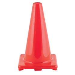 Flexible Vinyl Cone Wghtd 18&quot; Orng, CHSC18OR
