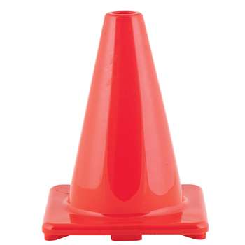 6&quot; Orange Flexible Vinyl Cone Hi Visibility, CHSC6OR