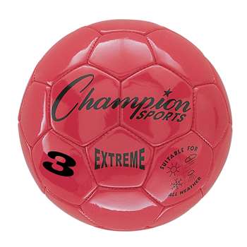 Soccer Ball Size3 Composite Red, CHSEX3RD