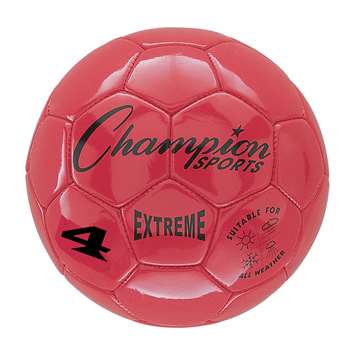 Soccer Ball Size4 Composite Red, CHSEX4RD