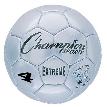 Soccer Ball Size4 Composite Silver, CHSEX4SL