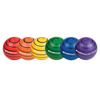 6.3&quot; Asst Color Rhino Skin Ball St Medium Bounce, CHSRS63SET