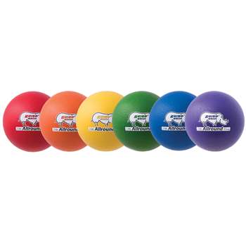7&quot; Asst Color Rhino Skin Ball Set Medium Bounce, CHSRS7SET