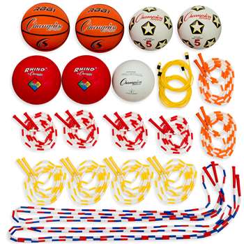 Asstd Playground Balls & Jump Rope Set, CHSUPGSET2