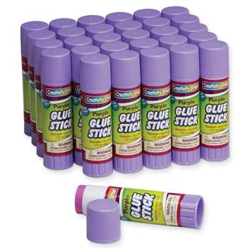 Glue Sticks 30 Purple 1.41 Oz By Chenille Kraft