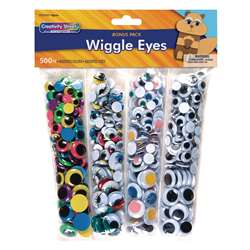 Wiggle Eyes 500 Asst. By Chenille Kraft