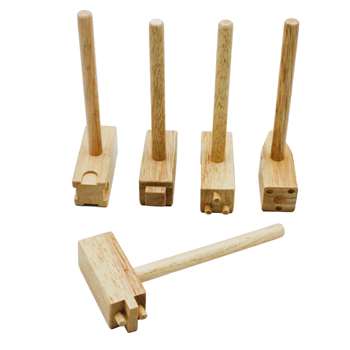 Wooden Clay Hammers 5/Pk By Chenille Kraft