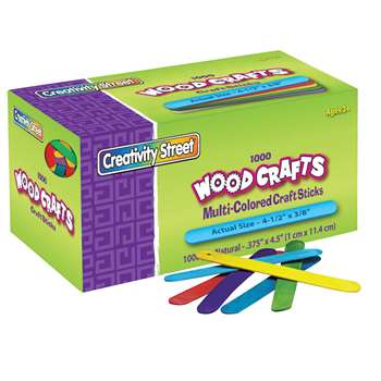 Craft Sticks 4 1/2 X 3/8 1000 Cnt By Chenille Kraft