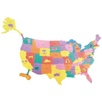 Giant Wonderfoam U.S. Puzzle Map By Chenille Kraft