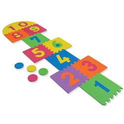 Wonderfoam Hop Scotch Mat 25 Pieces, 12-1/2 X 12-1/2 By Chenille Kraft