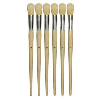 Long Handle Round Brushes Sz12 22Mm Set Of 6, CK-514112