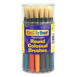 Colossal Round Wood Handle Brush Assortment-Multi By Chenille Kraft