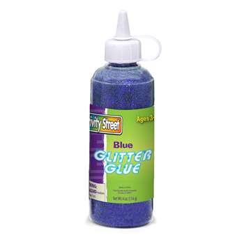 Glitter Glue Blue 4 Oz By Chenille Kraft