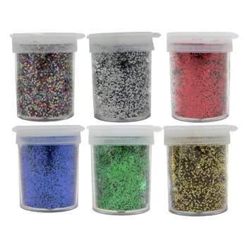 Glitter 6 3/4 Oz Jars Plain Box By Chenille Kraft