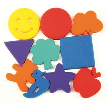 Familiar Shapes Sponge Set 10 Pcs By Chenille Kraft