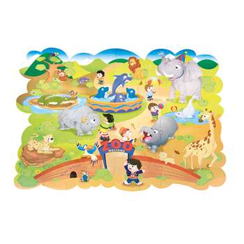 Giant Zoo Animals Floor Puzzle By Chenille Kraft