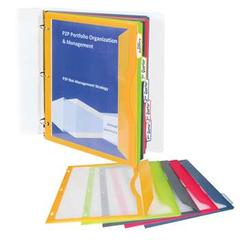 C Line Binder Pockets With Write On Tabs, CLI06650