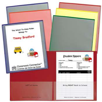 Asst 6Pk School To Home Folders Classroom Connecto, CLI32010