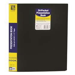 C Line Bound 24 Pocket Sheet Protector Presentation Book By C-Line