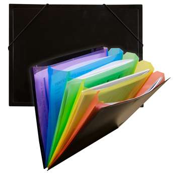 Rainbow Document Sorter Black/Multi, CLI59011