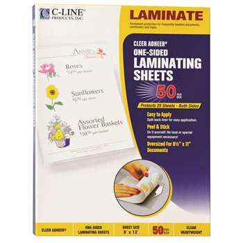 C Line Cleer Adheer 50Box Laminating Sheets By C-Line