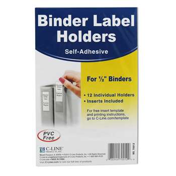 Binder Labels 1/2X1 5/8&quot; Self Adhesive For 1/2&quot; , CLI70012