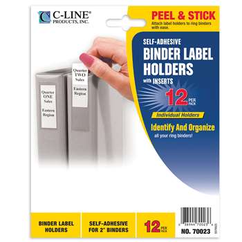 Binder Labels 1 3/4X2 3/4&quot; Self Adhesive For 2&quot; , CLI70023