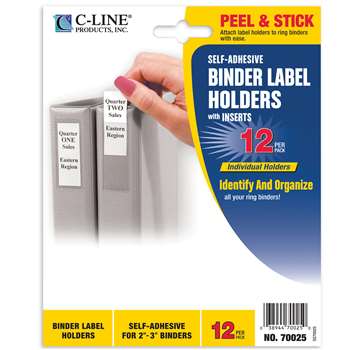 Binder Labels 1 3/4X3 1/4&quot; Self Adhesive For 2-3I, CLI70025