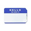 C Line Self Adhesive Blue Name Badges Hello Pack O, CLI92235