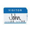 C Line Self Adhesive Blue Name Badges Visitor Pack, CLI92245